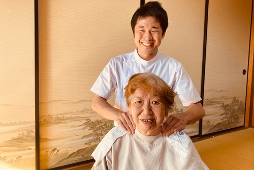 マッサージの様子